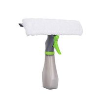 Meet&sunshine Multifunctional 3 in 1 Spray Bottle Wiper Squeegee Microfibre Cloth Pad Kit Window Vac Cleaner Car Windshield Cleaner Scraper (White)
