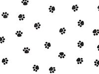 tkcathyschaos Dog Cat Black Paw Print Cello Cellophane Party Favor Goodie Treats lot 100 Bags 5 x 3 x 11