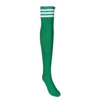 Witspace Girls Football Socks Over Knee Women Thigh High Long Socks Knit Leg Warmers (Green)
