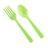 Forks Spoons - Lime Green