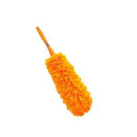 RXRENXIA Telescopic Duster Extendable Household Cleaning Microfiber Dust Mites Indoor Roof Long Handle Dust Collector, Dust Removal Ceiling Fan Dust Cleaning Tool,Orange