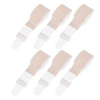 SUPVOX 6PCS Toe Wraps Finger Separator Nylon Finger Brace Wraps Finger Splint Support for Hammer Toe Broken Finger Injured Hand Hook and Loop Skin Friendly