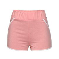 LinqiudD Summer Pants Women Best Selling Sports Shorts Gym Workout Waistband Yoga Running Shorts(Pink,M)