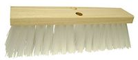 HUB City Industries 1316W White Poly Street Broom, 16" x 3.5" x 4-1/4" Trim