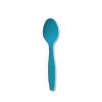 Creative Converting 011931B Turquoise Cutlery (Prem) Bulk Spoons (12pks Case)