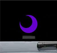 Crescent Moon Vinyl Decal Sticker (PURPLE)