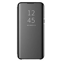 Smart Mirror Flip Anti-Broken Stand Case Cover for Samsung Galaxy S10e/S10/S10 Plus (Black, Galaxy S10 6.1inch)