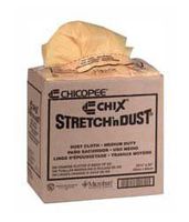 0413 Chicopee Chix Stretch 'N Dust 12.5x17" Hand Duster w/Microban Yellow/Orange 10/40, 400 dusters per case