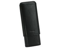 adorini cigar case real leather 2-3 cigars black
