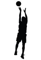 Ranger Products Basketball Player Sports Silhouette Car Window Decal Sticker (White Color Decal) - Die Cut Decal Bumper Sticker for Windows, Cars, Trucks, Laptops, Etc.