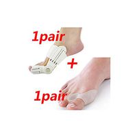 Valgus Bunion Corrector Foot Tools,Bone Thumb Adjuster Brace Pedicure Socks Foot Toe Separators Stretcher,2 Pair Style 21