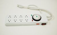 Grow1 8-Way 120V Power Strip with Timer
