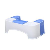 Toilet Stool Toilet Stool Multifunctional Step Stool Pregnant Women Toilet Squatting Child Squatting Board Adult Plastic Foot Stool Bathroom Potty Stool (Color : Blue, Size : 30.2x48.5x17cm)