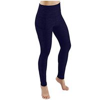 FDelinK High Waist Yoga Pants, Pocket Yoga Pants Tummy Control Workout Running 4 Way Stretch Yoga Leggings（Navy，XL）