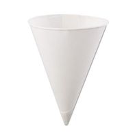 Konie - Rolled-Rim Paper Cone Cups, 4.5oz, White, 200/Bag, 25 Bags/Carton 45KR (DMi CT