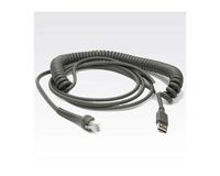 Zebra Technologies CBA-U12-C09ZAR Sub Cable, Series a Connector, Coiled, 9' Length