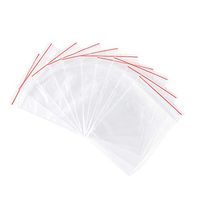 Pandahall 100pcs 2.76x1.97inch OPP Cellophane Rectangle Resealable Transparent Clear Plastic Poly Zip Lock Top Seal Closure Bags Bakery Candy Soap Cookie Jelly Chocolate Package 7x5cm