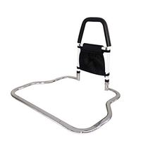 MYDZUS Armrest Elderly Pregnant Woman Bedside Handrail Home Safety Skid Armrest Stainless Steel Shatter-Resistant Handrail Bathroom Safety Handle (Color : Black, Size : 7052.551.5cm)