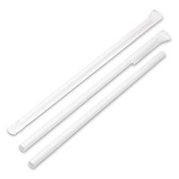 MarZ Explore MarZ 7.75" PLA Plant Based Plastic Alternative White Drinking Straw Individual Paper Sleeve Eco-friendly Compostable Biodegradable FDA Approved, Value Pack 250 pcs per polybag