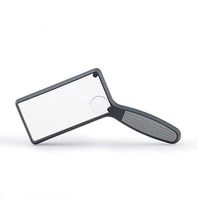 2.5X 4X HD Magnifying Glass Handheld Double Lens Jewelry Maps Crafts Reading Jewelry Identification Electronic Repair Beauty Cell Phone Gray Microscope Magnifier