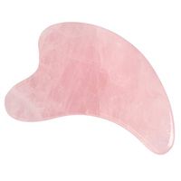 Gua Sha Scraping Massage Tools Natural Rose Quartz Traditional Scraper Tool JadeAngzhili Guasha Board for SPA Acupuncture Scraper Stone for Health Care (3 Pcs)