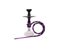 DUD Smoke Series - Genie Inspired Hookah 16 Inches Single Hose Model Modern Shisha with Combo Pack #1 (Purple)