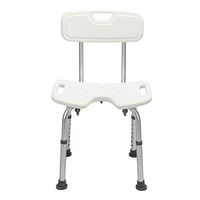 EtchedYelo Adjustable Height Bathtub Shower Chair Portable Shower Bench Chair Bathtub Stool Seat with Removable Back for Handicap, Disabled, Seniors and Elderly