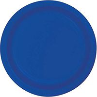 Club Pack of 240 Cobalt Blue Paper Party Banquet Plates 10"