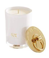 ESNA HOME 8.8oz Scented Soy Candle, Crafted with Hand-Poured Natural Soy Wax with Concentrated White Tea, Lemongrass and Bamboo Fragrance with an 18K Gold Coated Metal Lid and 50 Hour Burn Time