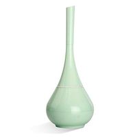 Inchant Toilet Bowl Brush Set - Green Bathroom Decoration Plastic Toilet Brush and Holder Drip Free,Easy to Clean