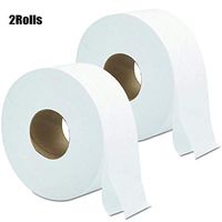 Toilet Paper Roll 4-Ply Bath Tissue Roll Ultra Jumbo Roll Paper Towels Soft White Tissue Household Roll Tissue Paper (2 Roll)