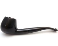 Mr. Brog Prince Tobacco Pipe - Model No: 35 Corsar Ebony - Pear Wood Roots - Hand Made