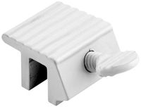 Defender Security U 9802 Sliding Window Lock, 1/4 in., Extruded Aluminum, White Painted Finish (Pack of 2)