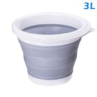 Liveday Foldable Silicone Bucket Collapsible Basin Bowl for Travel Camping Hiking Fishing