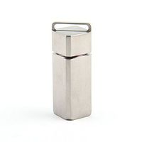 Tiremet Titanium Survival Waterproof Big Storage Capsule Pill Box Container Tool (Titanium)