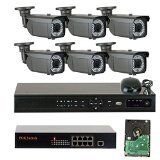GW Security VDW8CH6C1361IP 8 Channel 1080P Network NVR HD IP Security Camera System with 6 x 960P Outdoor 2.8-12 mm Varifocal Zoom Cameras and 2 TB HDD