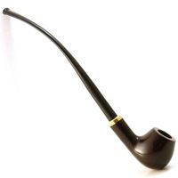 Briar Tobacco Pipe - Churchwarden No 114 Constance Mahogany Briar Wood - Hand Made