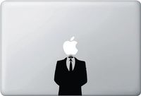 Yadda-Yadda Design Co. Anonymous Suit - (Variable Sizing Available) MacBook Vinyl Decal Sticker (17" MacBook)