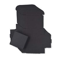 10Pcs/Lot Small Kraft Paper Box,Brown Cardboard Handmade Soap Box,White Craft Paper Gift Box,Black Packaging Jewelry Box,Black,8X6X2.2Cm