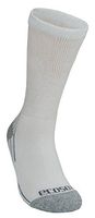 Ecosox Bamboo Viscose Diabetic Non-Binding Crew Socks. Perfect for Sensitive Skin & Other Diabetic Conditions (XL - White w/Gray) 915-0.