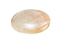 Crocon Orange Selenite Soap Shape Palm Stone for Chakra Stone Balancing Reiki Healing Energy Generator EMF Protection Cleansing Pocket Spiritual Home Office Decor Size: 2.5-3 Inch