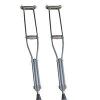 Underarm Crutches, Aluminum Alloy Lightweight Anti-Skid Height Adjustable Yellow Gray Stick Body, Suitable for Fractures and People with Reduced Mobility,Gray