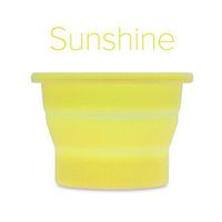 Anigan Collapsible Silicone Sterilizing Cup Designed for Sanitation and Storing Menstrual Cups, Sunshine