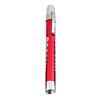 Hisoul Medical Pen Light for Doctors - Reusable LED Waterproof Penlight, First Aid LED Pen Light Flashlight, for Nurses Doctors with Pocket Clip (🖤 Red B)