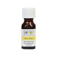 Aura Cacia Rose Otto in Jojoba Oil | GC/MS Tested for Purity | 15ml (0.5 fl. oz.)