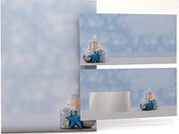 Advent Candles Fantastic Christams Stationery Set with Sheets and Matching Window envelopes