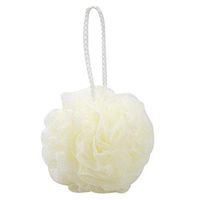 Meidexian888 Bath Ball,Dual-use Thick Pouf Mesh Ball Strong Decontamination Massage Exfoliating Premium Scrubber (beige)