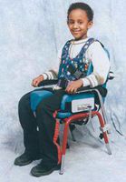 Skillbuilders school chair, mobility base, large