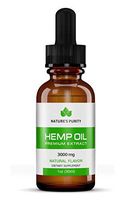 Premium Organic Hemp Oil by Nature's Purity - 3000mg Ultra Strength - 100% Natural, Reduces Anxiety, Inflammation, Joint Pain, Stress