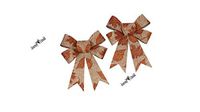 Fall PSPG Holiday Harvest Thanksgiving Indoor Home Decorations Wall Hanging Family Unisex Autumn Decorative Decoration Decor Burlap Harvest Inspired Bows, 2-ct. Packs - Burlap/Leaves
